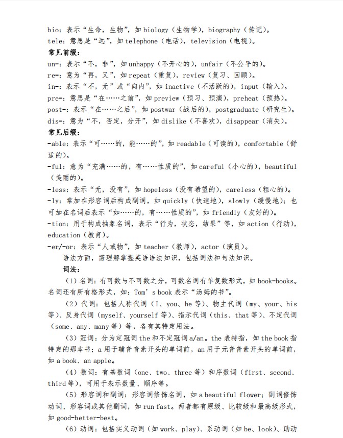 长沙民政职院单招大纲第六页