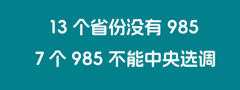 39所985大学排名及院校王牌专业汇总(13省没有985)