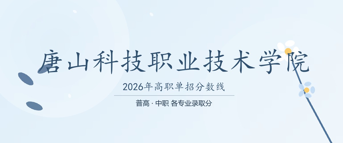 唐山科技职业技术学院(中外合作办学)2026单招分数线