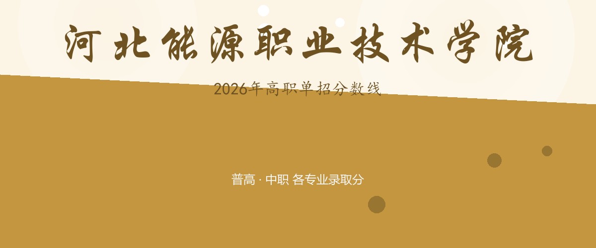 河北能源职业技术学院(中外合作办学)2026单招分数线